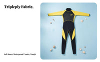 Kids Wetsuit 3MM Thickened Full torso, Boys Girls Winter Surfing Swimming Thermal Suit