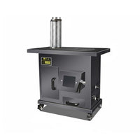 Smokeless Gasification Heating Stove, Dual Energy Wood Burner, Cast Iron Cooking Surface, Indoor Winter, Rural Home, Mobile