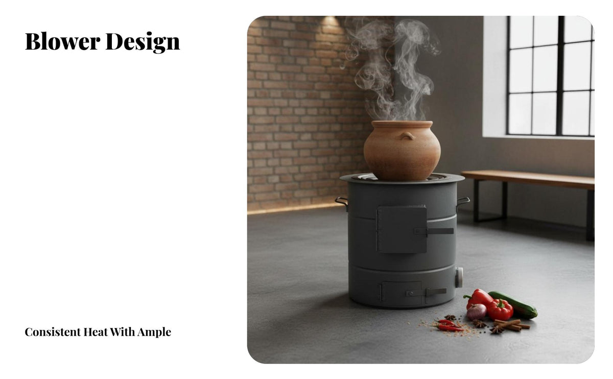 Multifunctional Charcoal Stove, Metal Cooker, Commercial Home Use, Stewing, Boiling, Braising