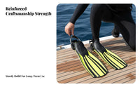 elastic Strap Open Heel Fins, Universal average-Length Diving Fins, underwater Snorkeling Flippers