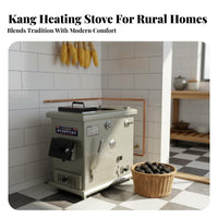 Heating Stove, Multienergy Boiler Wood Electric, Energy-Saving, Rural Home, Floor Heating