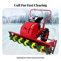 winter weather equipment, Hand-Push small winter Removal Machine, helical Blade Engine, Multi-Functional for Home and path