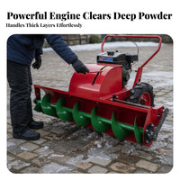 winter weather equipment, Hand-Push small winter Removal Machine, helical Blade Engine, Multi-Functional for Home and path