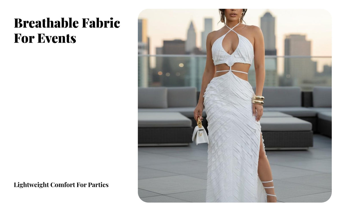 Elegant Alabaster Hollow Ruffle Maxi Dress, Sleeveless Halter Neck