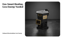 Indoor Charcoal Stove, Smokeless Multi-Fuel Wood Burner, Home Heating, Rural Compatible