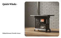 Wood Burning Stove, Indoor Outdoor double energy Heater, Smokeless Heating, Thickened sturdy design, Winter Home Use