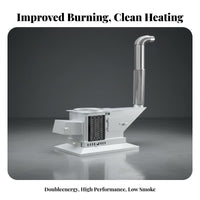 Gasification Stove, Five-Stage burning, Energy-Saving Indoor Heater, Smokeless Wood Home Rural Use