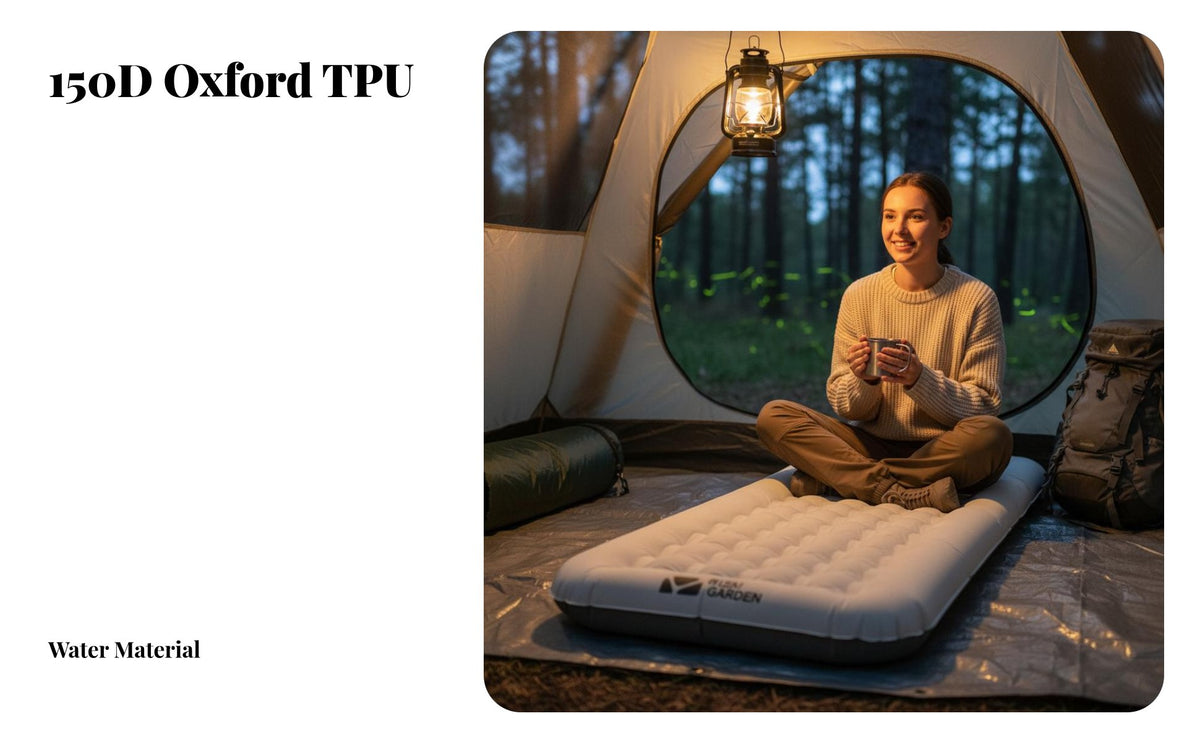 Inflatable Mattress, Outdoor Camping Air Bed, Single/Double Thickened Sleeping Pad, Office Nap, Home Use