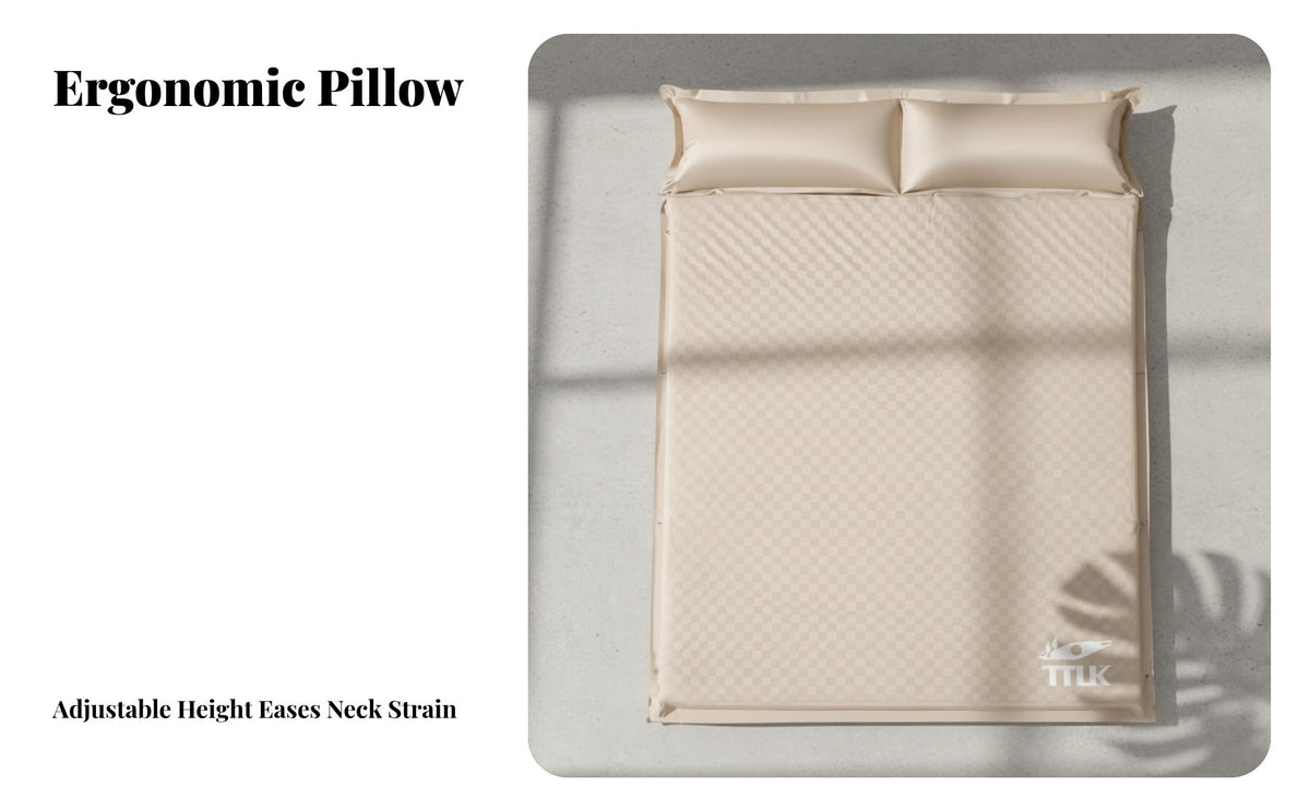 Inflatable Mattress, Automatic Air Bed for Camping, Double Sleeping Pad, Portable Tent Mat