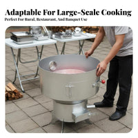 High-Power Wood-Fired Stove, Thickened Inner Chamber, Efficient Gasification Burner for Home, Restaurant, Rural Cooking