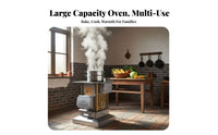 Thickened doubleenergy Gasification Stove, Smokeless Wood Heater, Indoor Movable Cooking Station