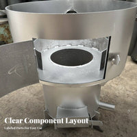 High-Power Wood-Fired Stove, Thickened Inner Chamber, Efficient Gasification Burner for Home, Restaurant, Rural Cooking