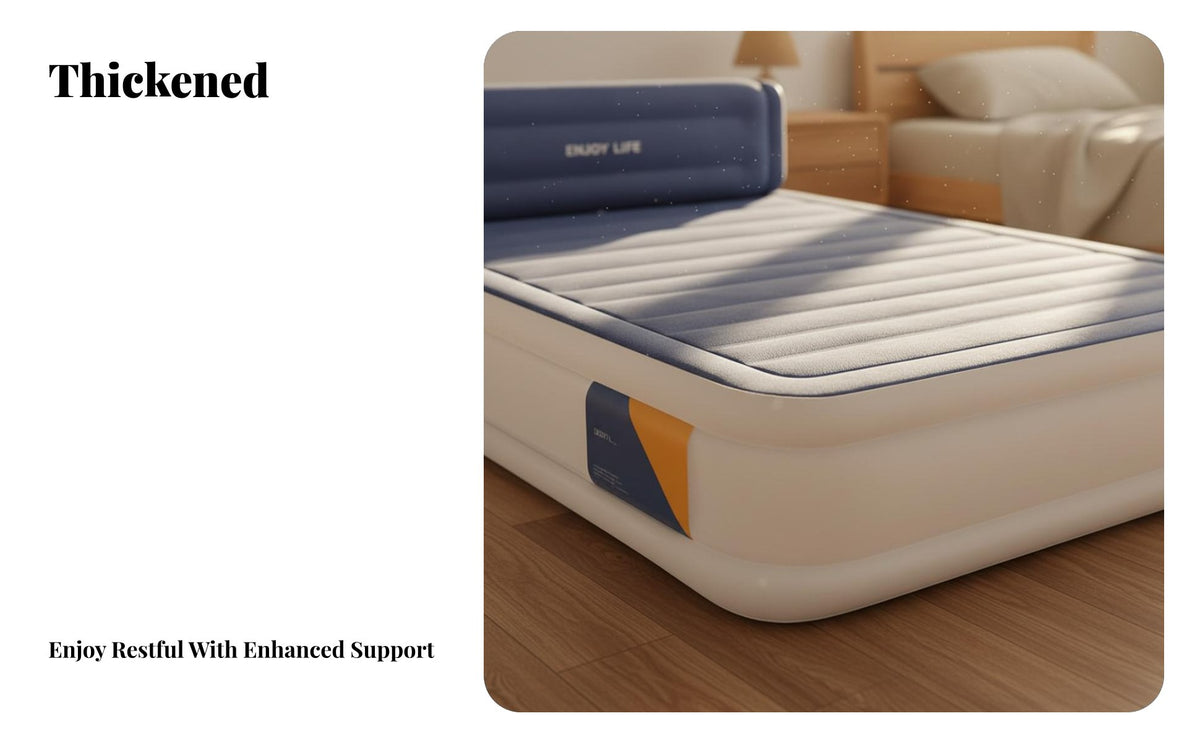 Air Mattress, Thickened Inflatable Bed, Automatic Pump, Foldable, Portable, indoor and outdoor Use