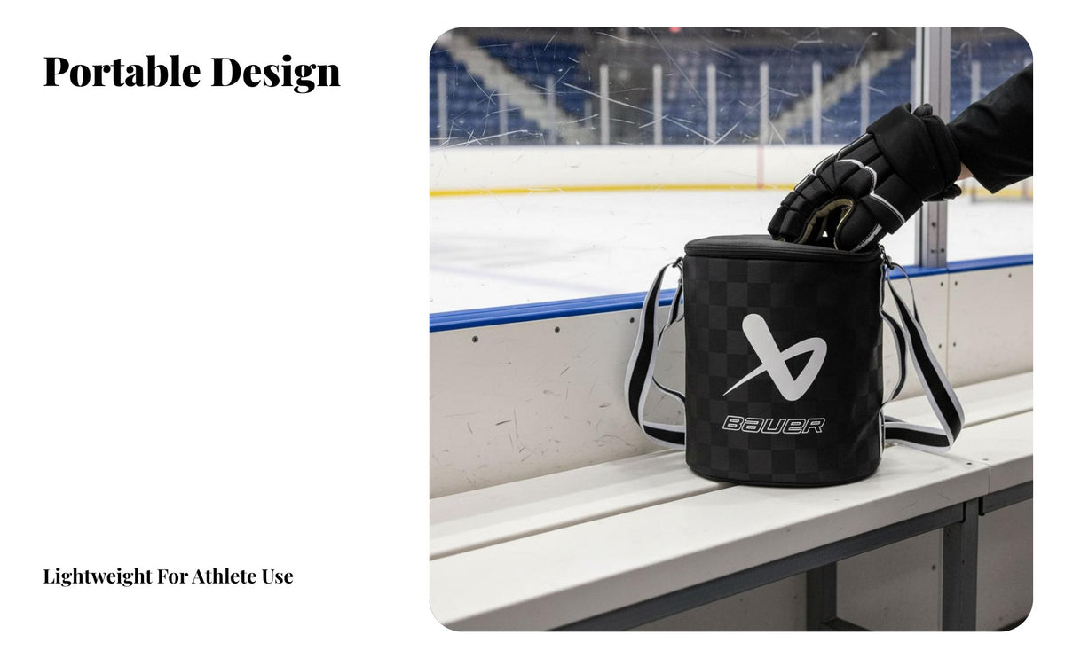 Ice sports Puck Bag, Large Capacity, Portable, Holds 50-75 Pucks, Outdoor Use