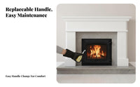Home Fireplace Door, European design Cast Iron Stove Door, Anti-Scald, Explosionresistant, Arched Pattern Glass