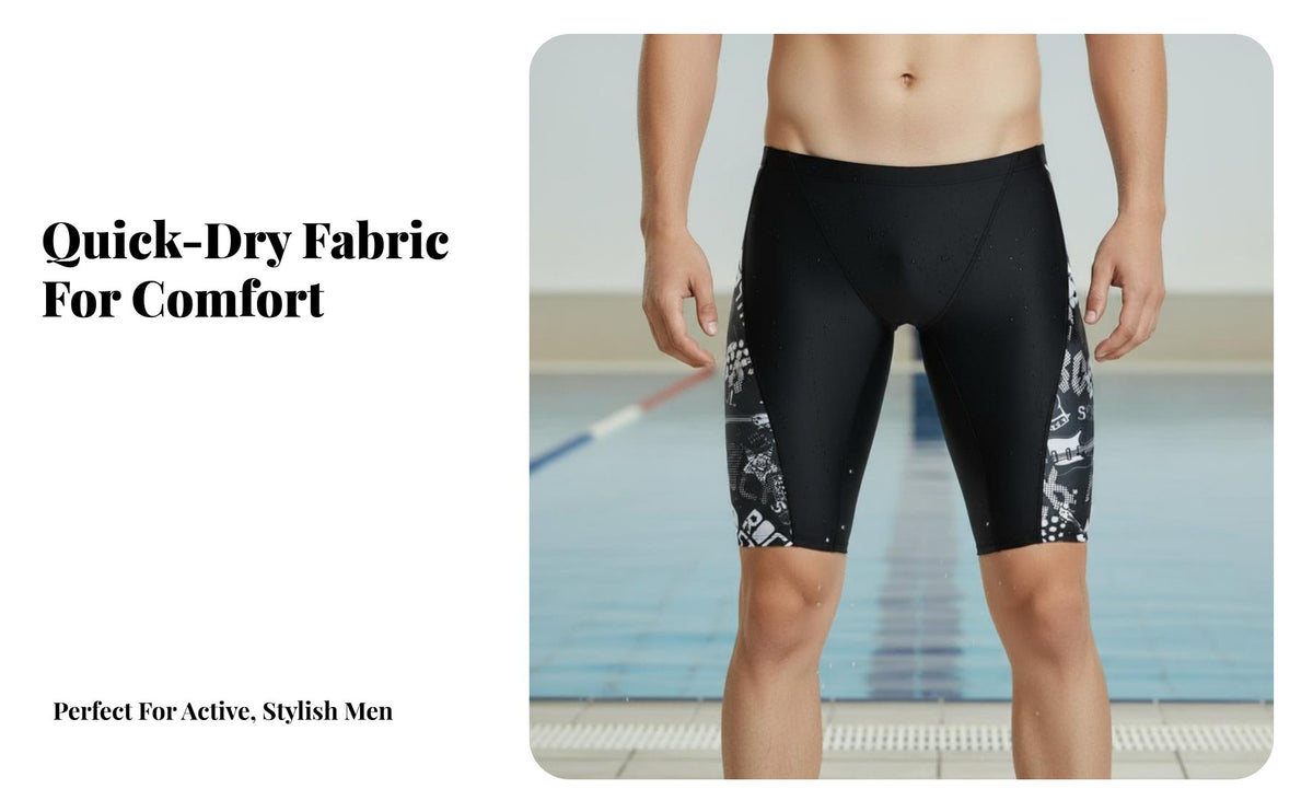 Men's beach shorts, Anti-Embarrassment briefs Briefs, Quick-Dry, Knee-Length, Beach & Spa aquaticwear