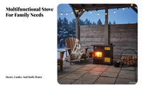 Indoor Cast Iron Smokeless bi-combustible combustible Heating Stove for Home, Winter Fireplace, Energy Saving