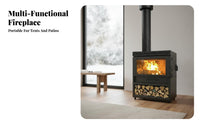 50 Model Wood Burning Fireplace, Smokeless Stove, Real Heater for Home, Rural, Villa, Tent