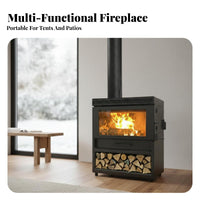 50 Model Wood Burning Fireplace, Smokeless Stove, Real Heater for Home, Rural, Villa, Tent