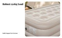 Outdoor Inflatable Mattress, Auto Air Pump, Foldable Sleeping Pad for Camping Tent