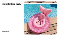 Inflatable Mermaid Float Ring, Thickened Underarm and Seat Float, Kids and Adults, Summer Pool, Multiple Designs
