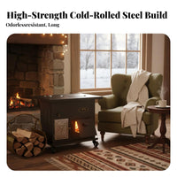 Indoor Heating Stove, Mobile Multi-Purpose, Wood Burning, Energy-Saving, Rural Winter Fireplace