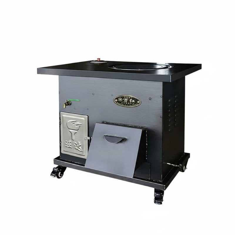 Indoor Heating Stove, Mobile Multi-Purpose, Wood Burning, Energy-Saving, Rural Winter Fireplace