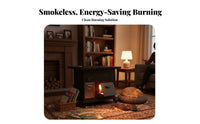 Indoor Heating Stove, Mobile Multi-Purpose, Wood Burning, Energy-Saving, Rural Winter Fireplace
