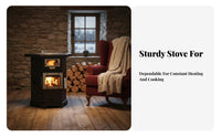 Gasification Stove, Indoor Smokeless Heating Stove, double energy Wood 2024 New, Cooking & Heating