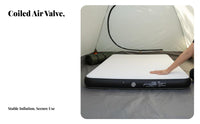 Foldable Air Mattress, Portable Outdoor Inflatable Mat, Hard Surface, Waterproof PVC