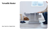 Dual Energy Source Heating Stove, Wood Compatible, Premium Recycled Air, Indoor Rural Home Heater, Smokeless Gasification,