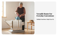 Dual Energy Source Heating Stove, Wood Compatible, Premium Recycled Air, Indoor Rural Home Heater, Smokeless Gasification,