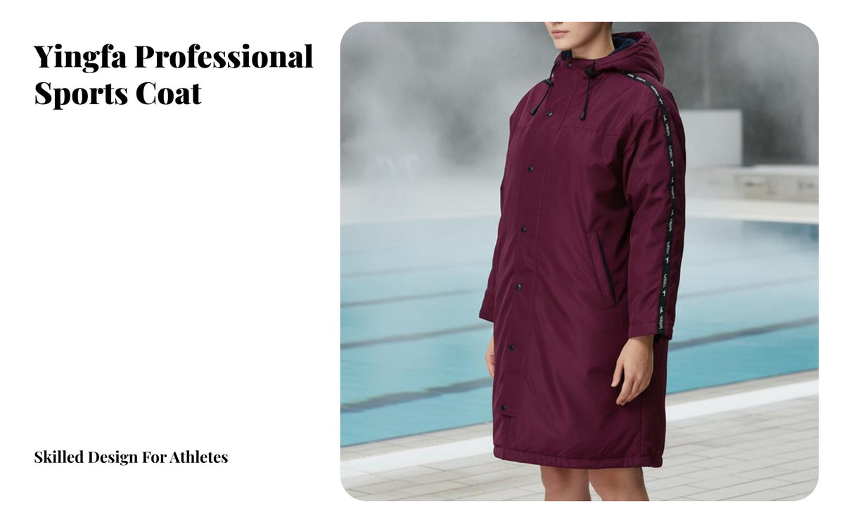 Winter Long Coat, aquatic Training Robe, Thickened Fleece Warm Jacket, Hooded Unisex Outerwear
