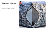 Outdoor Winter Fishing Tent, Insulated Cotton Ice Shelter, Thickened Coldresistant Multi-Person Ice Fishing House, Portable Sauna Tent