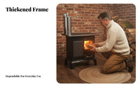 Indoor Wood Stove, Thickened Smokeless Heater, Multi-Use Rural Fireplace