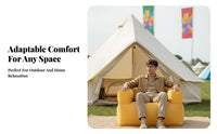 Inflatable Lazy Sofa, Foldable Chair, Portable, Outdoor Camping, Reclining, Sleeping, Music Event, Home Use