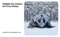 Winter Ice Fishing Tent, Thickened Windproof Insulated quick-setup Shelter, Hunting Camping Gear