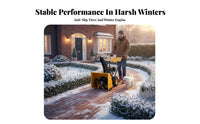 ice clearing device, Hand-Push Small winter Removal Machine, Outdoor path Cleaning Equipment for Property and Municipal Use