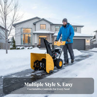 ice clearing device, Hand-Push Small winter Removal Machine, Outdoor path Cleaning Equipment for Property and Municipal Use