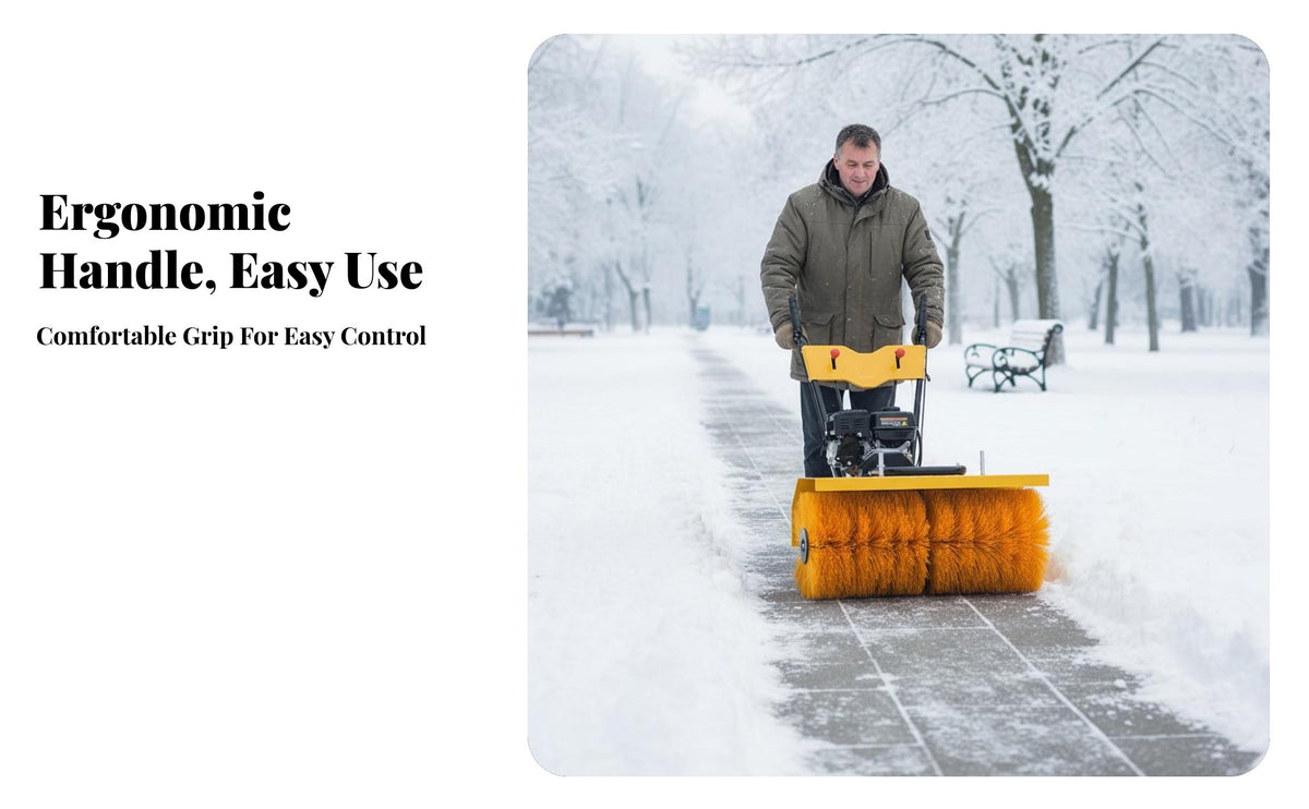 Electric winter maintenance device, Multi-Function Walk-Behind winter Sweeper, Home Small Property winter Removal Machine