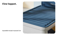 Inflatable Air Bed, Automatic Mattress, Foldable Sleeping Pad, Home, Camping, Flocked, Adjustable Height