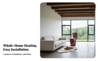 Home Heating Stove, Energy-Saving Boiler, Radiator & Underfloor Compatible, Multi-Fuel Rural Heater