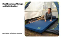 Self-Inflating Camping Mattress, Portable Thick Moisture-Resistant Pad, Outdoor Tent Mat for Hiking, Outings