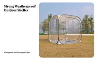Automatic Transparent Tent, Rainproof quick-setup Sunroom, PVC, Windproof, Family Outdoor Shelter
