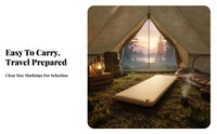 Inflatable Mattress, Brushed Sleeping Pad, Outdoor Camping Air Bed, Portable Tent Mat for Home and Travel