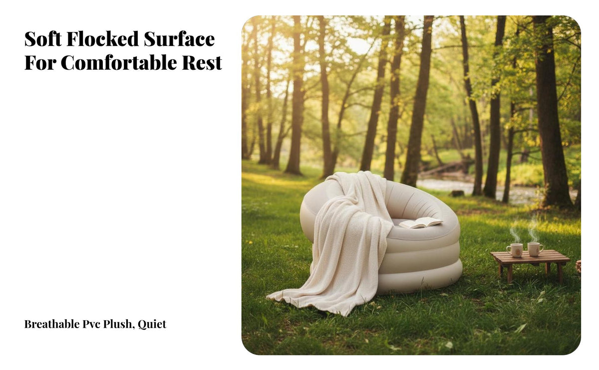 Outdoor Inflatable Sofa, Portable Air Mattress, automaticInflating Bed, Double Lounge Chair for Camping, Lazy Rest
