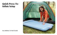 Outdoor Inflatable Bed, Portable Folding Air Mattress, Press-Type Sleeping Pad