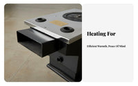 double energy Heating Stove Wood Compatible, Indoor Rural Radiator, timeless Design