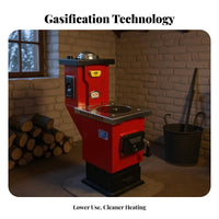 Home Heating Boiler Gasification Reverse burning heater, Energy-Saving Radiator, Floor & Water Heating, Rural Use
