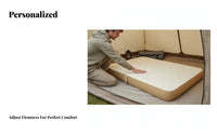 Outdoor Inflatable Mattress, TPU Brushed Air Bed, Automatic Inflation, Tent Sleeping Pad, Adjustable Firmness, Multi-Person,
